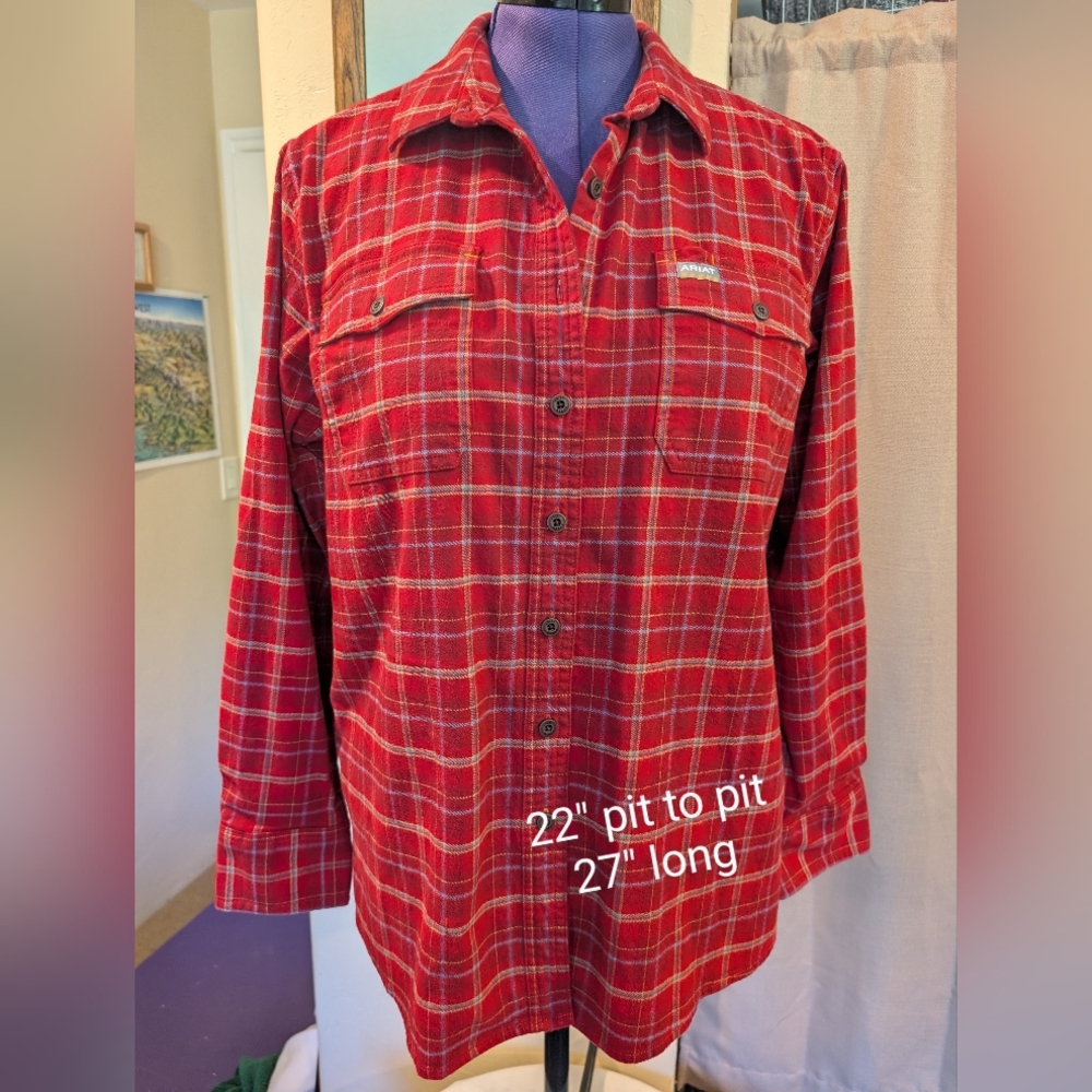 NWOT Ariat Women's Cotton Plaid Shirt